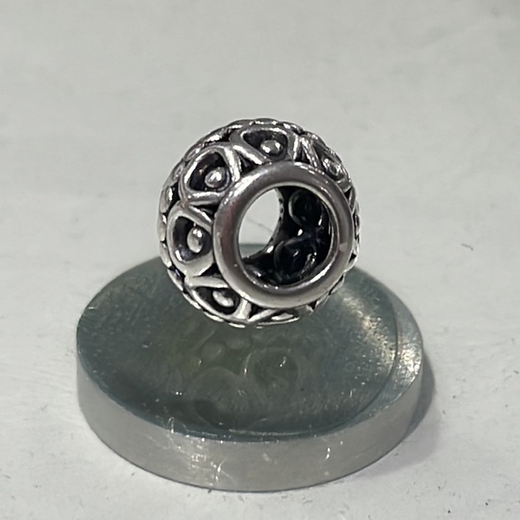 Pandora Silver Lining Clouds Charm/Bead Sterling Silver ALE 925 790458 - Picture 2 of 4